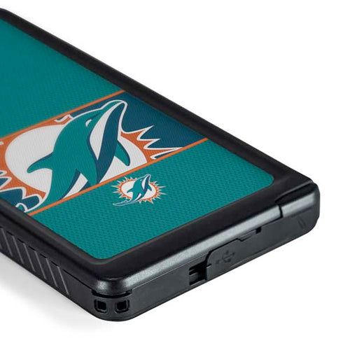 NFL Miami Dolphins Zone Block Galaxy S24 Ultra Waterproof Case