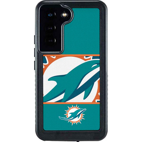 NFL Miami Dolphins Zone Block Galaxy S24 Waterproof Case