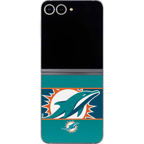 NFL Miami Dolphins Zone Block Galaxy Z Flip6 Skin