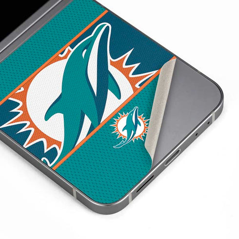 NFL Miami Dolphins Zone Block Galaxy Z Flip6 Skin