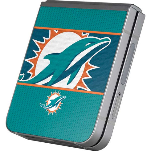 NFL Miami Dolphins Zone Block Galaxy Z Flip6 Skin