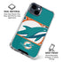 NFL Miami Dolphins Zone Block iPhone 15 Clear Case