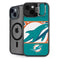 NFL Miami Dolphins Zone Block iPhone 15 Plus Kickstand Case