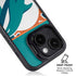 NFL Miami Dolphins Zone Block iPhone 15 Plus Kickstand Case