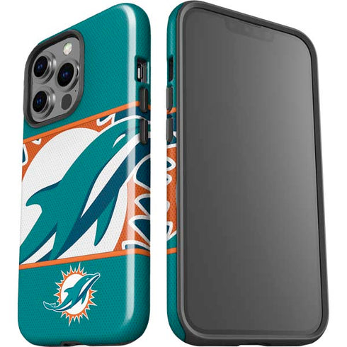 NFL Miami Dolphins Zone Block iPhone 15 Pro Impact Case