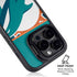 NFL Miami Dolphins Zone Block iPhone 15 Pro Kickstand Case