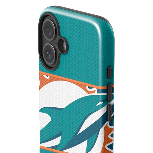 NFL Miami Dolphins Zone Block iPhone 16 Plus Impact Case