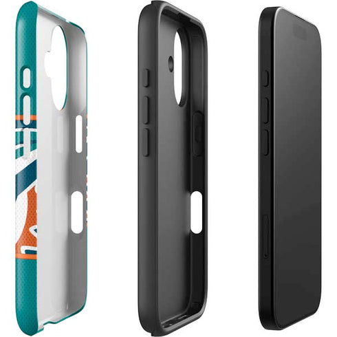 NFL Miami Dolphins Zone Block iPhone 16 Plus Impact Case