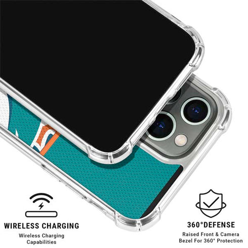 NFL Miami Dolphins Zone Block iPhone 16 Pro Clear Case