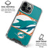 NFL Miami Dolphins Zone Block iPhone 16 Pro Clear Case