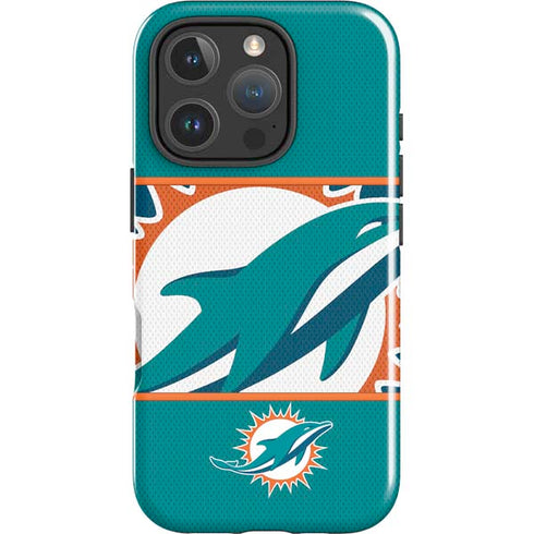 NFL Miami Dolphins Zone Block iPhone 16 Pro Max Impact Case