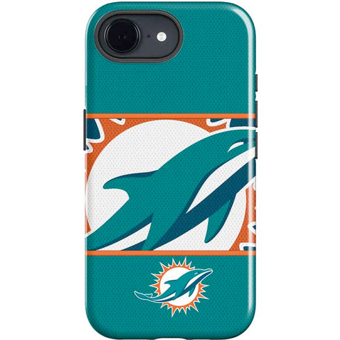 NFL Miami Dolphins Zone Block iPhone 16e Impact Case