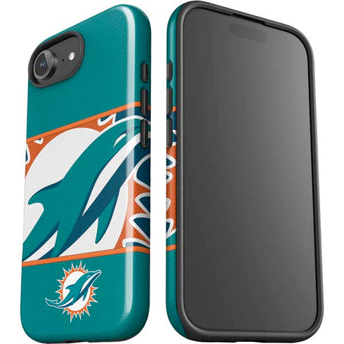 NFL Miami Dolphins Zone Block iPhone 16e Impact Case
