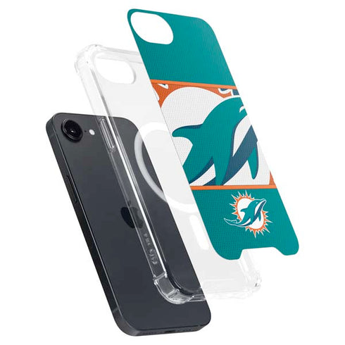 NFL Miami Dolphins Zone Block iPhone 16e MagSafe Case