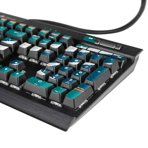NFL Miami Dolphins Zone Block K95 RGB PLATINUM Mechanical Gaming Keyboard Skin