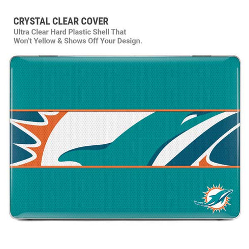 NFL Miami Dolphins Zone Block MacBook Pro 14in (2021-24) Case plus Skin