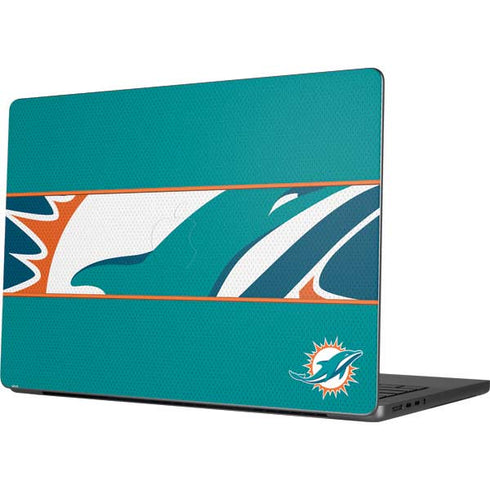 NFL Miami Dolphins Zone Block Apple MacBook Pro 14-inch Skin