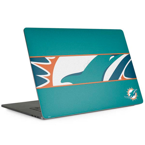 NFL Miami Dolphins Zone Block MacBook Skins