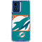 NFL Miami Dolphins Zone Block Moto G 5G (2024) Clear Case