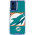 NFL Miami Dolphins Zone Block Moto G 5G (2024) Clear Case