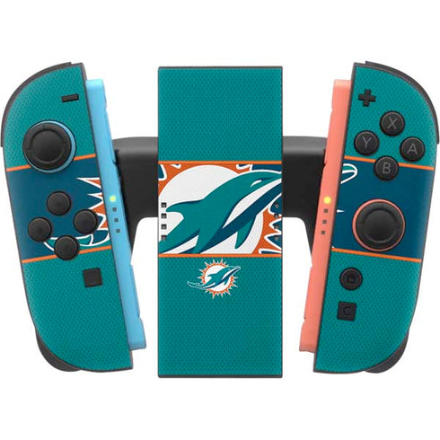 NFL Miami Dolphins Zone Block Nintendo Switch 2 (2025) Joy-Con Controller Skin