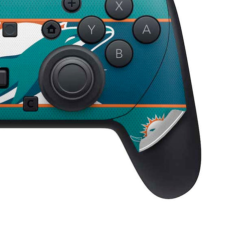 NFL Miami Dolphins Zone Block Nintendo Switch 2 (2025) Pro Controller Skin