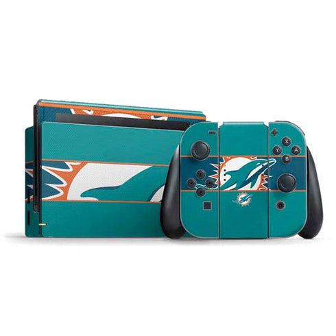 NFL Miami Dolphins Zone Block Nintendo Skins