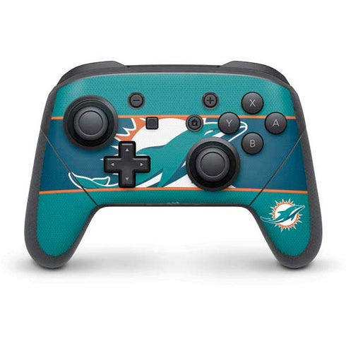 NFL Miami Dolphins Zone Block Nintendo Skins
