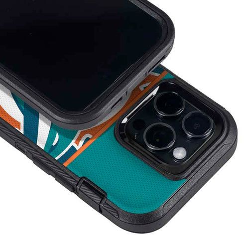 NFL Miami Dolphins Zone Block Otterbox Defender iPhone Skin