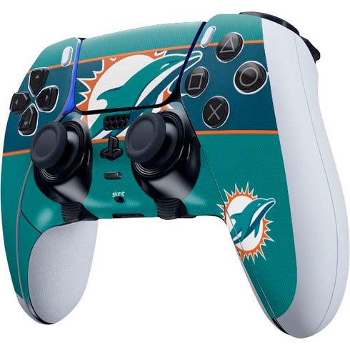 NFL Miami Dolphins Zone Block PS5 DualSense Edge Pro Controller Skin