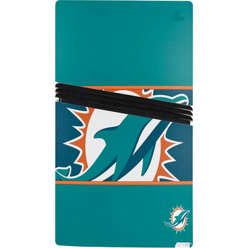 NFL Miami Dolphins Zone Block PS5 Pro Console Skin