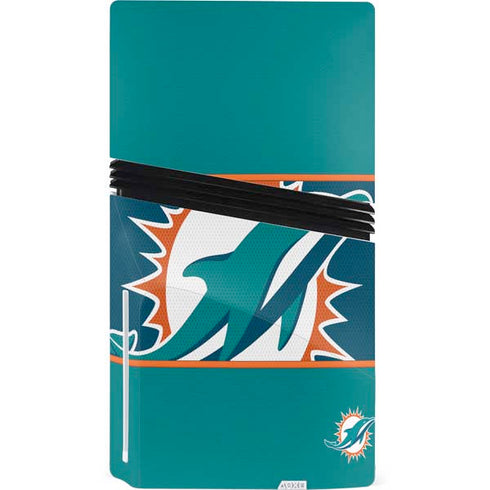 NFL Miami Dolphins Zone Block PS5 Pro Disk Console Skin