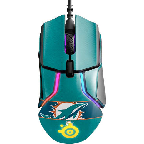 NFL Miami Dolphins Zone Block SteelSeries Rival 600 Gaming Mouse Skin
