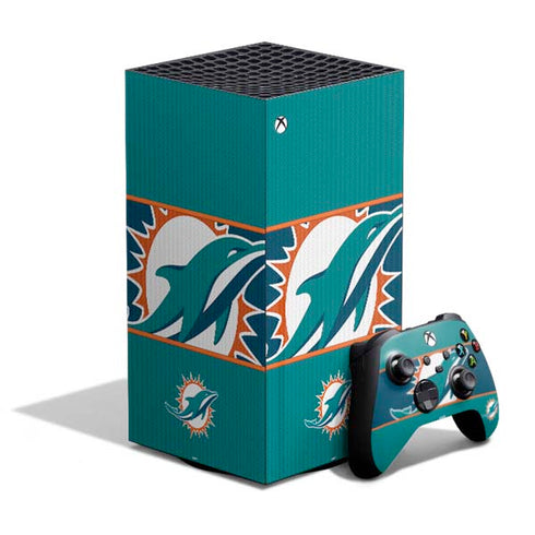 NFL Miami Dolphins Zone Block XBox Series X Digital Edition Bundle Skin
