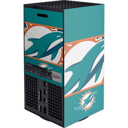 NFL Miami Dolphins Zone Block XBox Series X Digital Edition Console Skin