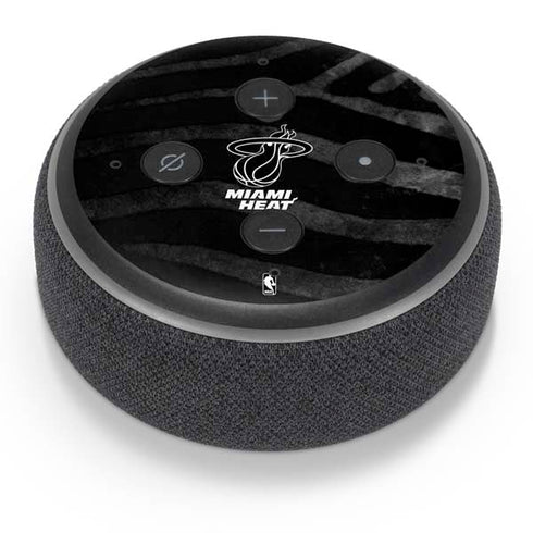 NBA Miami Heat Black Animal Print Amazon Echo Dot Skin