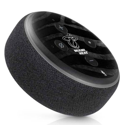 NBA Miami Heat Black Animal Print Amazon Echo Dot Skin