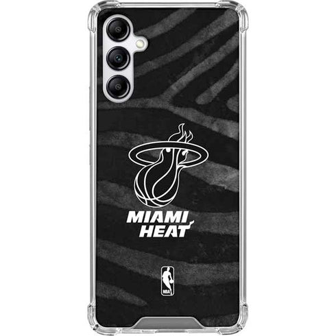 NBA Miami Heat Black Animal Print Gabb Phone 4 Clear Case