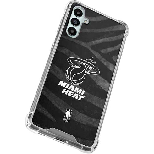 NBA Miami Heat Black Animal Print Gabb Phone 4 Clear Case