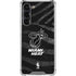 NBA Miami Heat Black Animal Print Galaxy S24 FE Clear Case