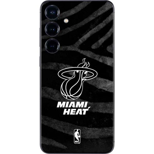 NBA Miami Heat Black Animal Print Galaxy S24 Skin