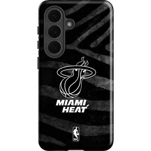 NBA Miami Heat Black Animal Print Galaxy S26 Impact Case