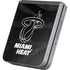 NBA Miami Heat Black Animal Print Galaxy Z Flip6 Skin