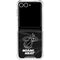 NBA Miami Heat Black Animal Print Galaxy Z Flip7 Clear Case