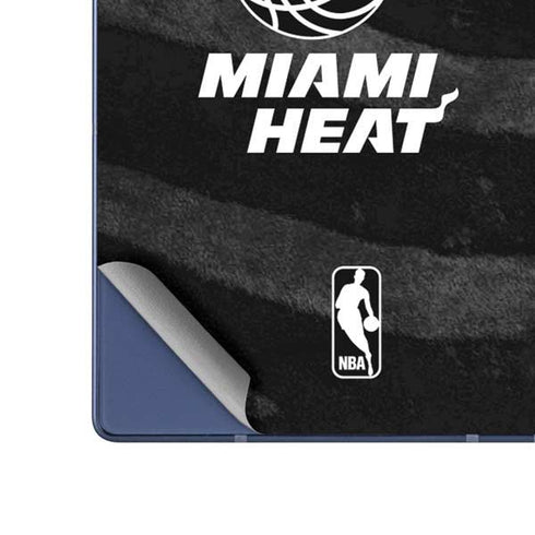 NBA Miami Heat Black Animal Print Galaxy Z Fold6 Skin