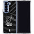 NBA Miami Heat Black Animal Print Galaxy Z Fold7 Clear Case