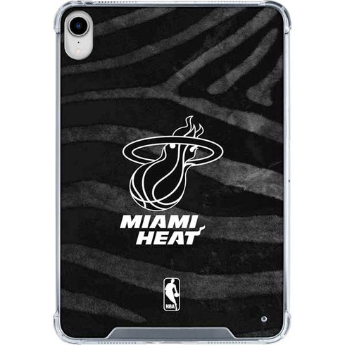 NBA Miami Heat Black Animal Print iPad 11th Gen (2025) Clear Case