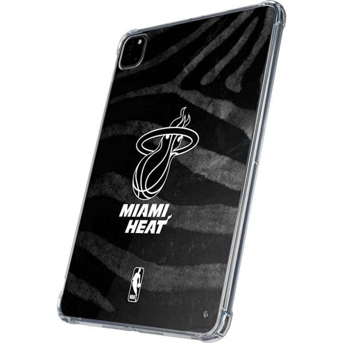 NBA Miami Heat Black Animal Print iPad Pro 11in (2024) Clear Case