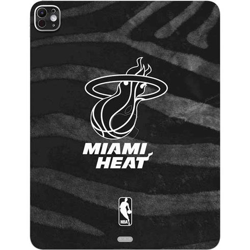 NBA Miami Heat Black Animal Print iPad Pro 13in M4 (2024) Skin
