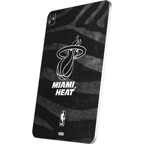 NBA Miami Heat Black Animal Print iPad Pro 13in M4 (2024) Skin
